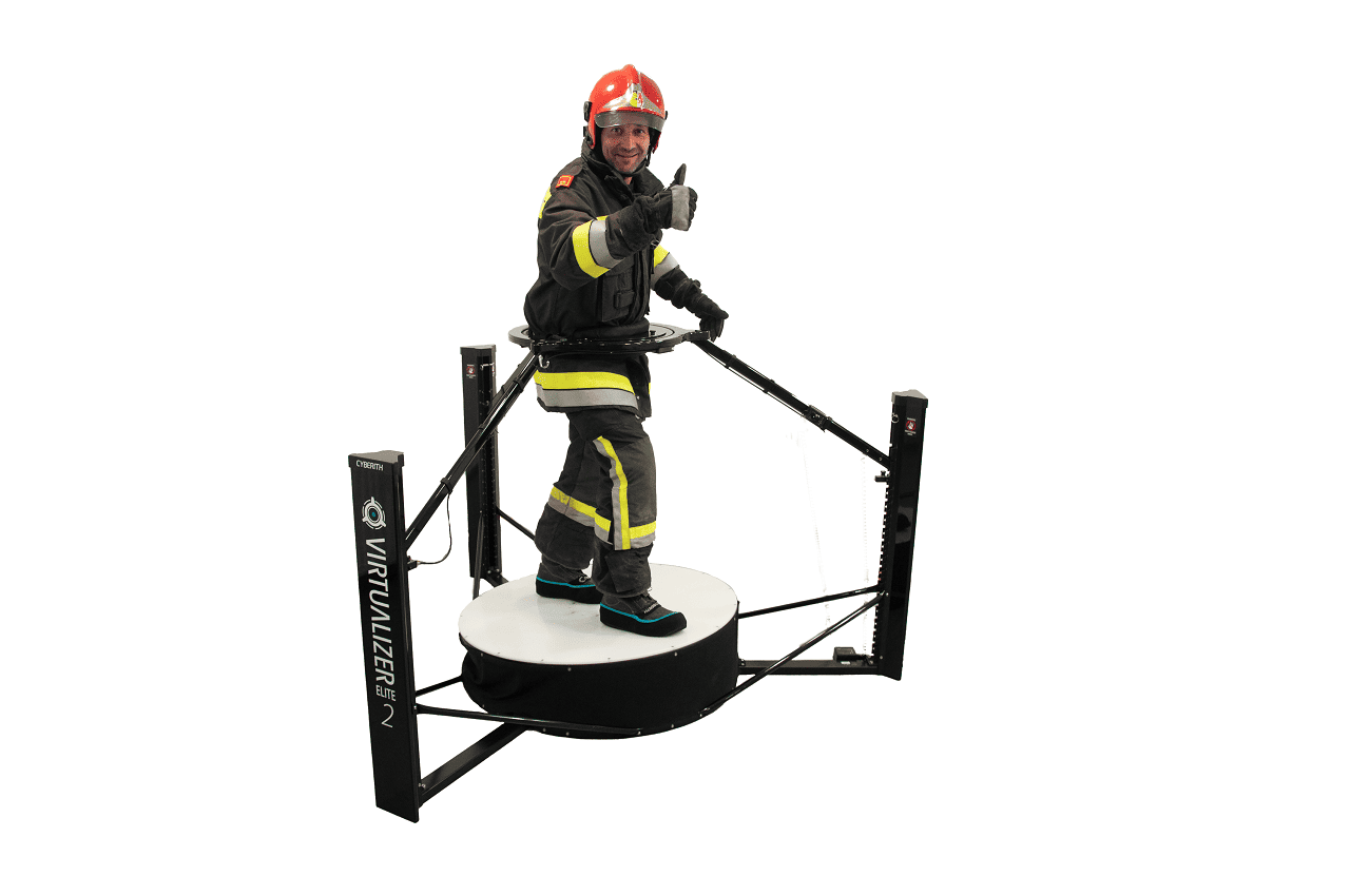 Fireman in the Virtualizer ELITE 2