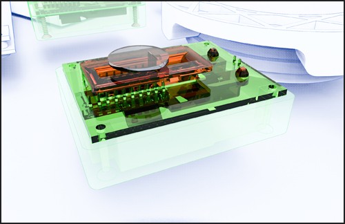 Optical Motion Sensor inside the baseplate of the Virtualizer