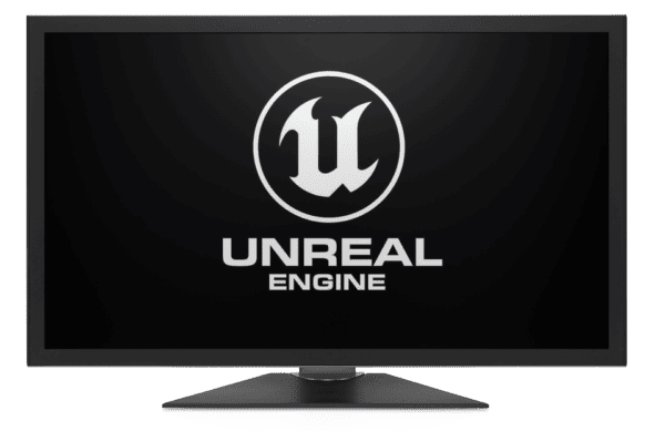 A PC Screen showing the Unreal Engine Logo